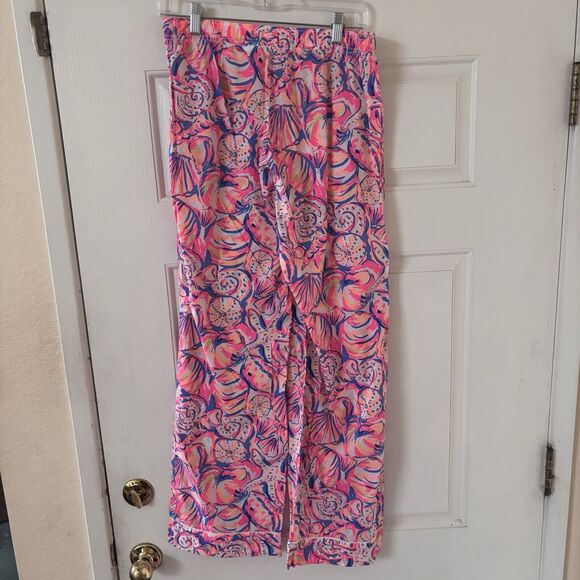 Lilly Pulitzer Pajama Pants Womens Knit Floral S Tropical Print Colorful Preppy - Picture 6 of 11